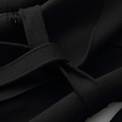 Premium Double-Faced Woolen Mid-Length Coat