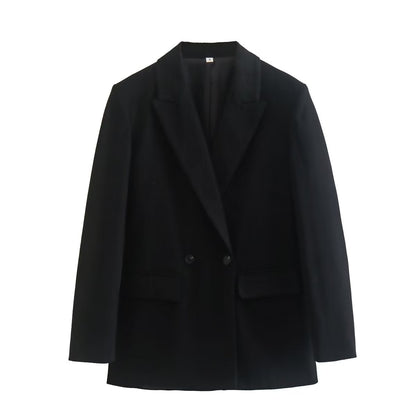 Loose Double-Breasted Blazer