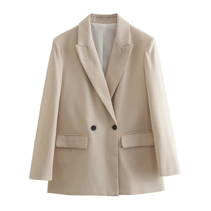 Loose Double-Breasted Blazer