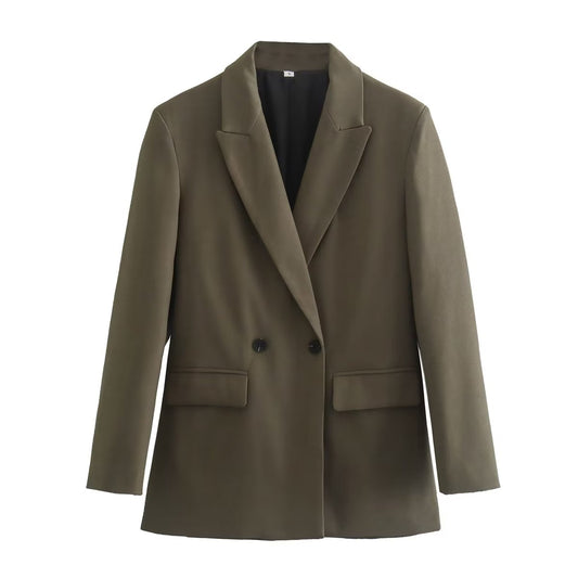 Loose Double-Breasted Blazer