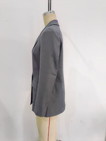 Loose Double-Breasted Blazer