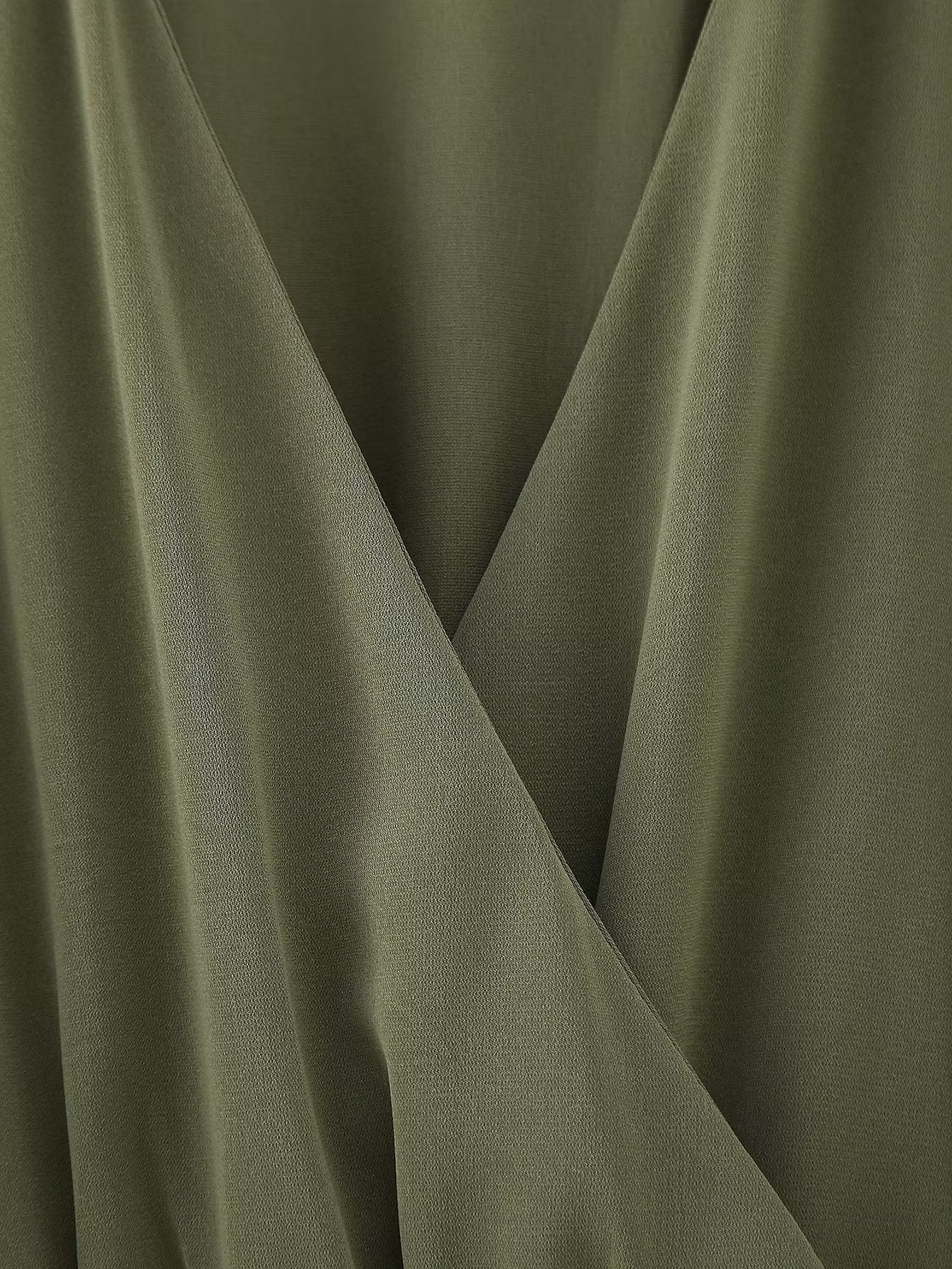 Green Belt Pleated Dress