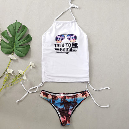 Halter to Swimsuit w/ Cheeky Bikini Bottoms