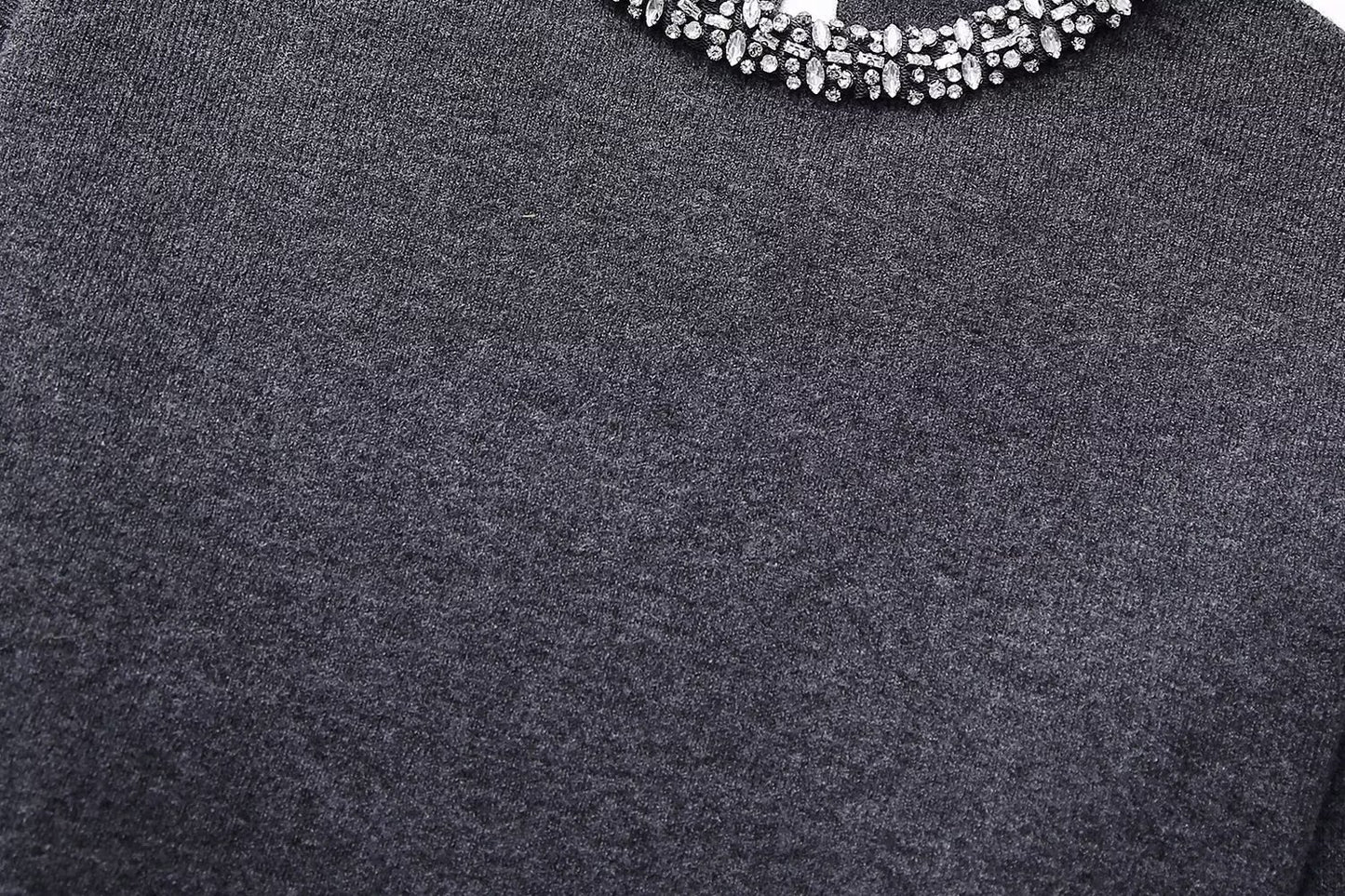 Diamond Collar Sweater top