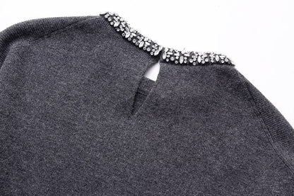 Diamond Collar Sweater top