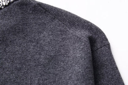 Diamond Collar Sweater top