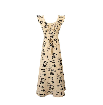 French Flying Sleeve Dress