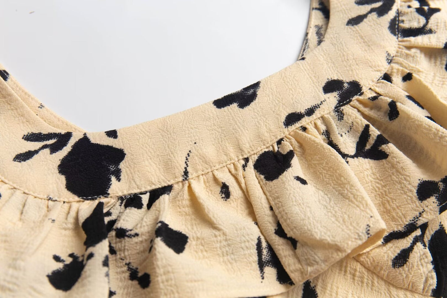 French Flying Sleeve Dress