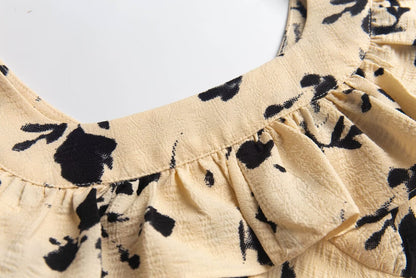 French Flying Sleeve Dress