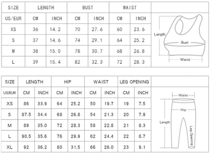 Sportswear Two Piece Set with Chest pad