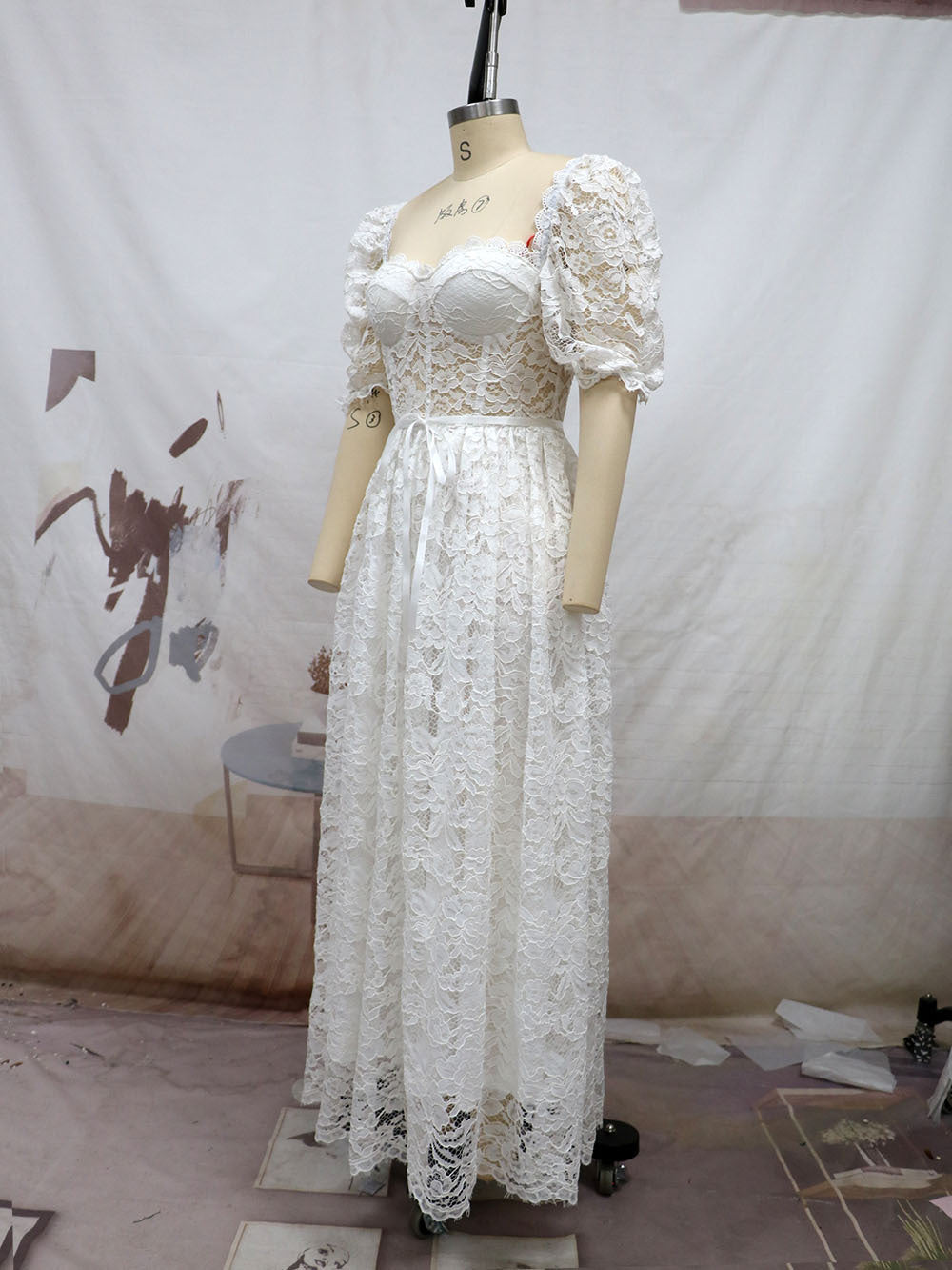 Hannah Lace Midi Dress