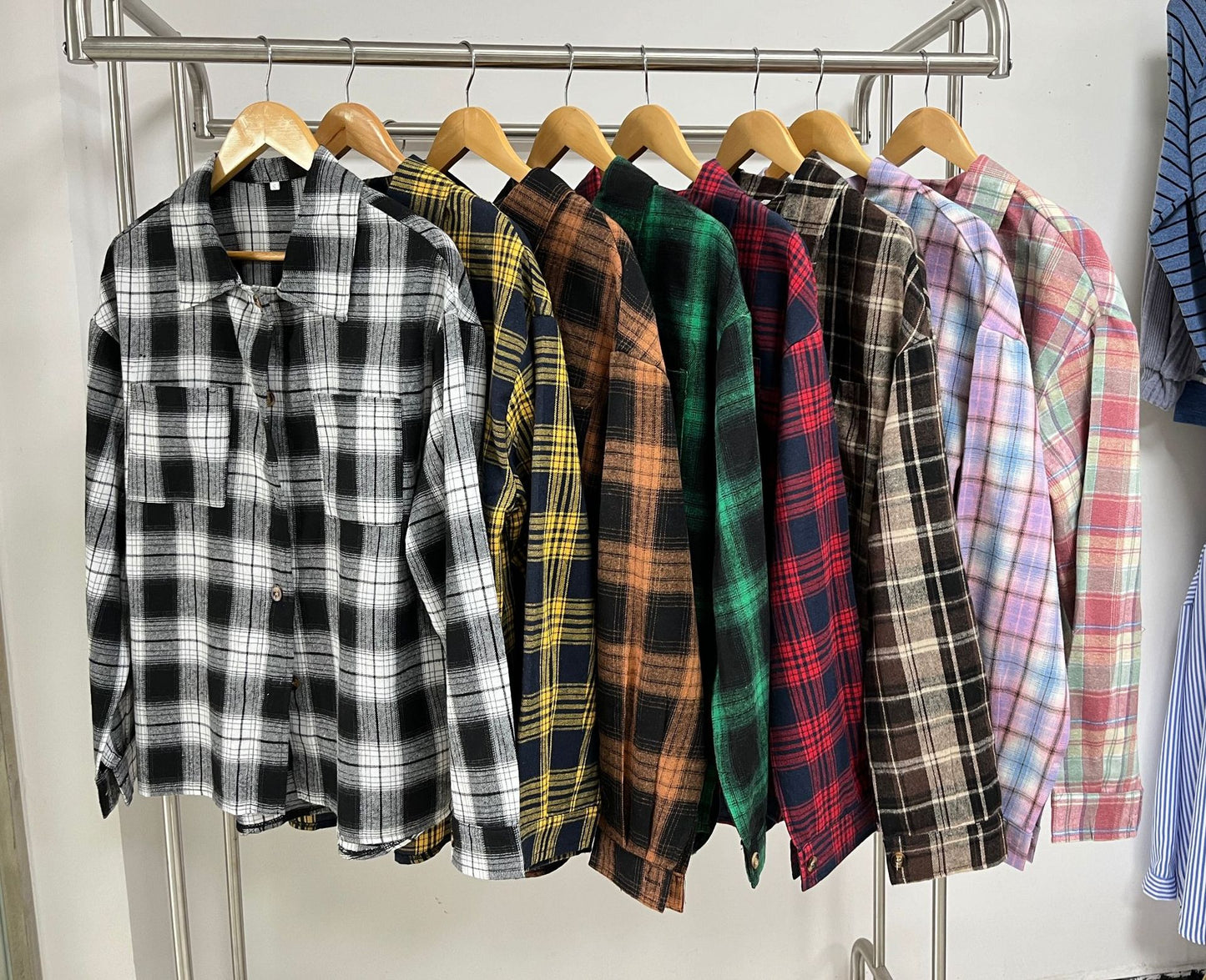 Button down Plaid Flannel Shirt