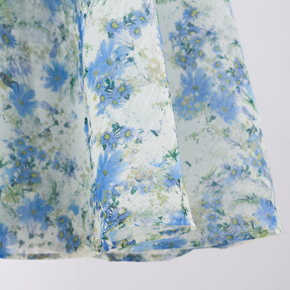 Lantern Long Sleeve Printed Shirt & Skirt Set