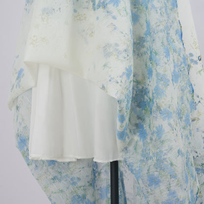 Lantern Long Sleeve Printed Shirt & Skirt Set