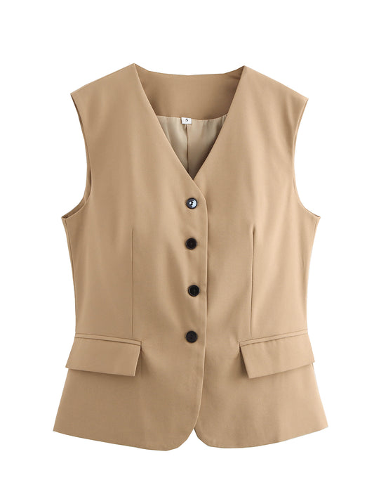 V-neck Slim Fit Vest