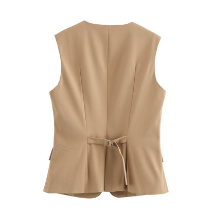 V-neck Slim Fit Vest
