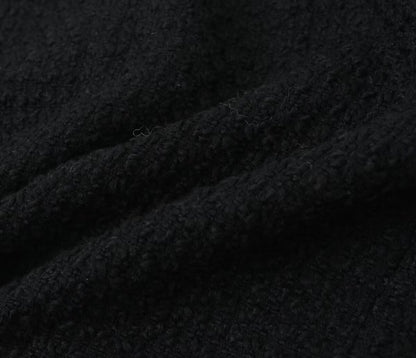 Tweed Single Breasted Short Coatigan