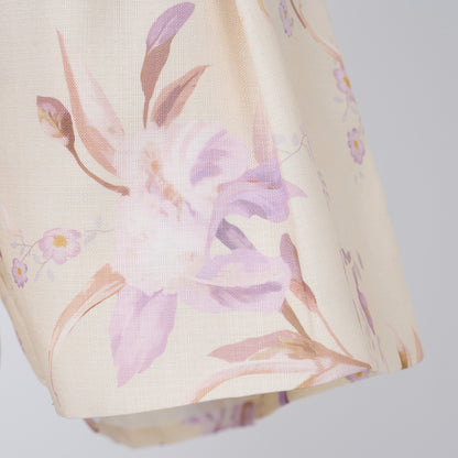 Spring Floral Top High Waisted Shorts Set