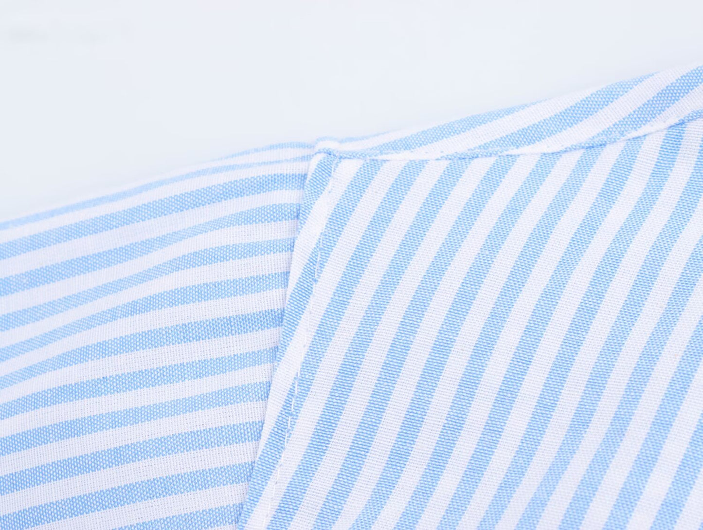 Simple Blue Striped Button-down Shirt