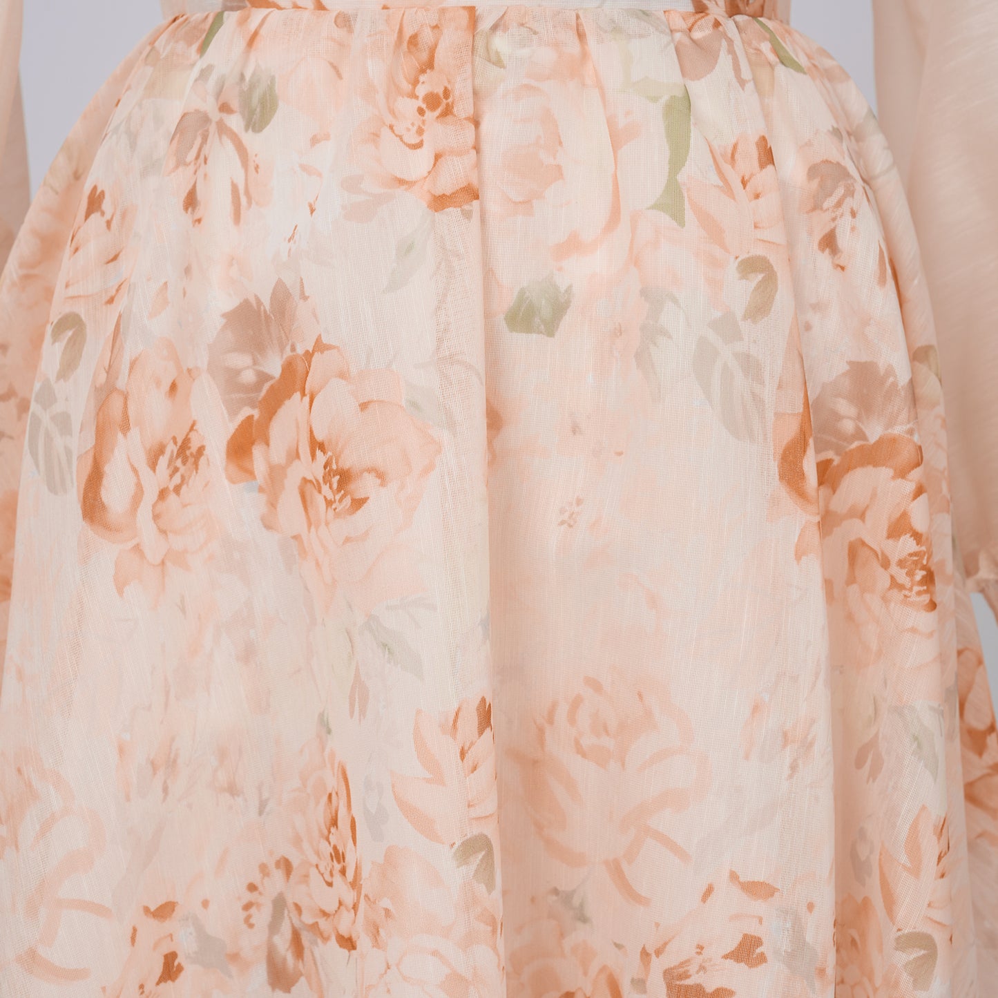 Blouse & High Waist Midi Skirt Set