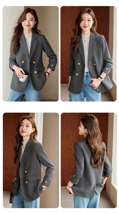 Woolen Mid Length Blazer
