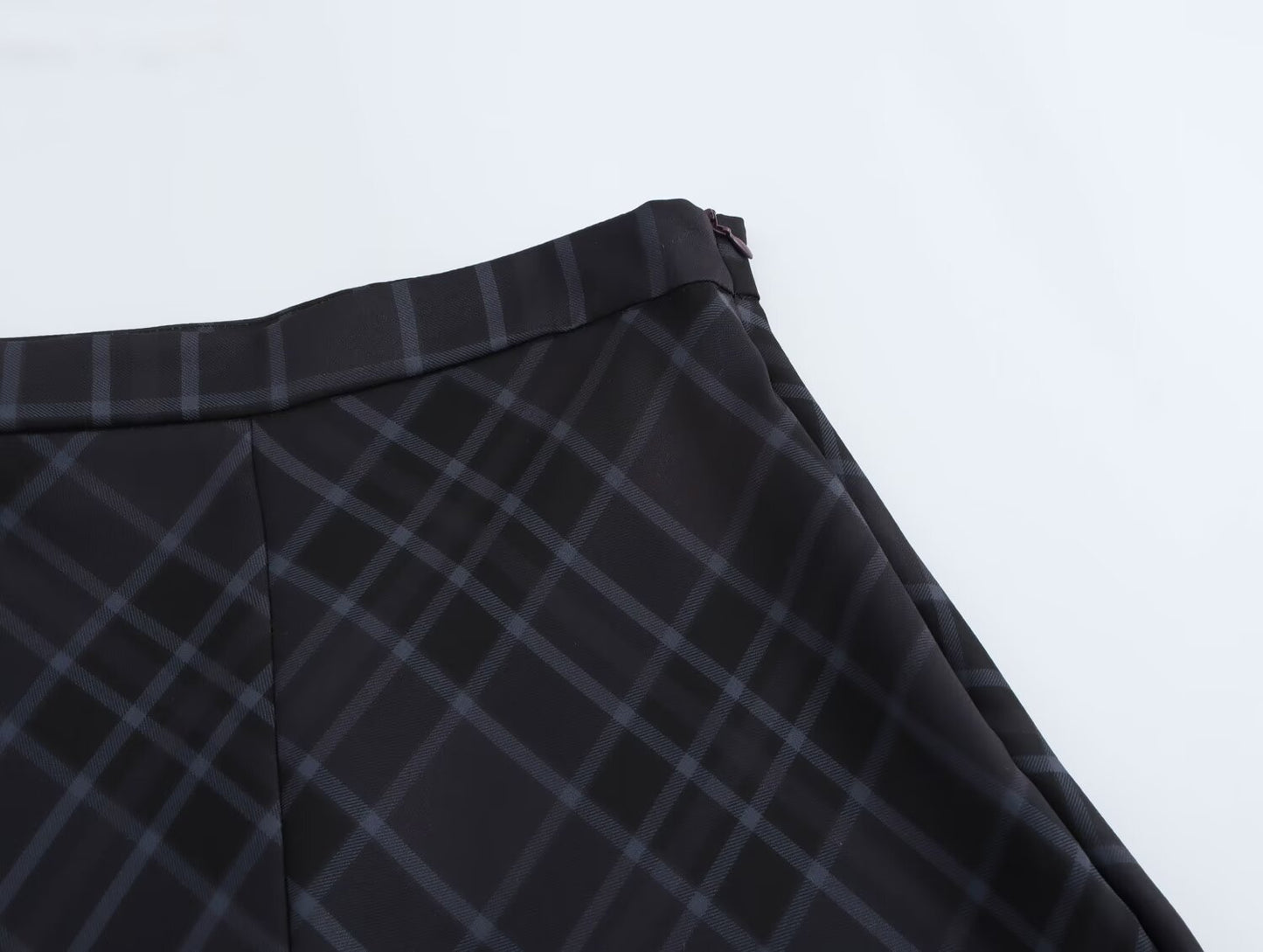 Plaid Midi Skirt