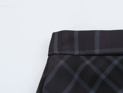 Plaid Midi Skirt