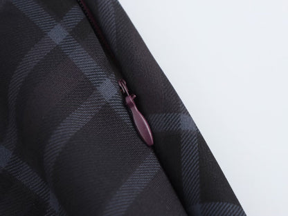 Plaid Midi Skirt