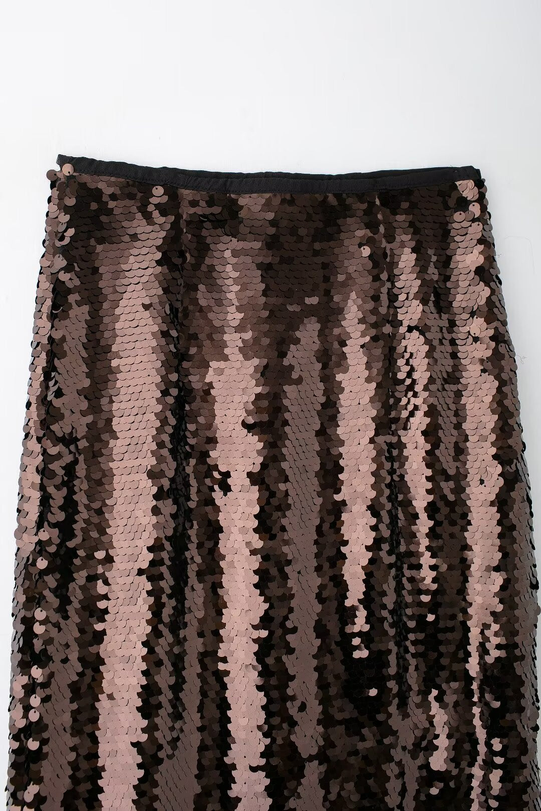 Brown Sequence Skirt