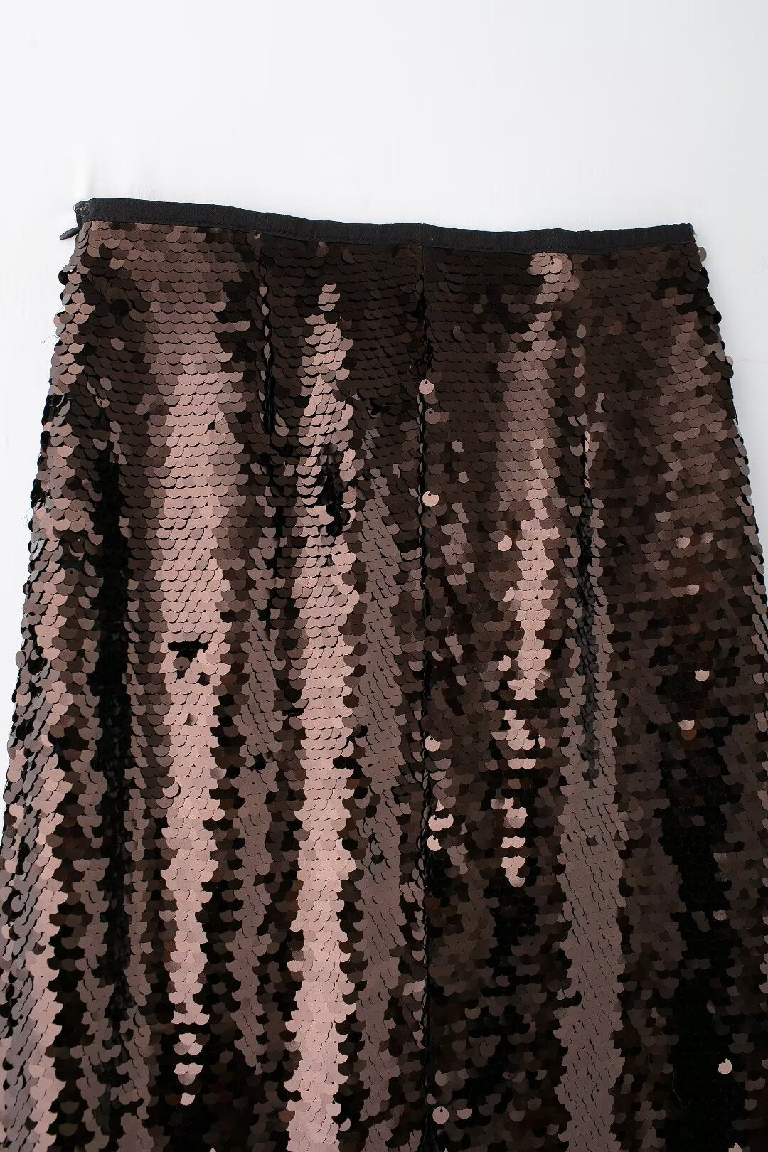 Brown Sequence Skirt
