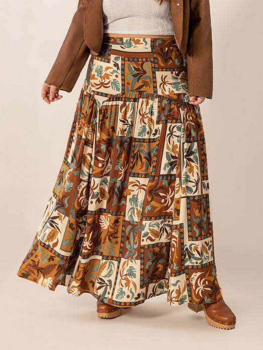 Bohemian Geometric Skirt