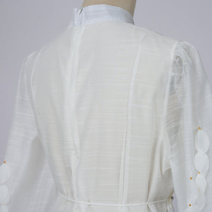 Long Sleeve Button Single Breasted Maxi Dress