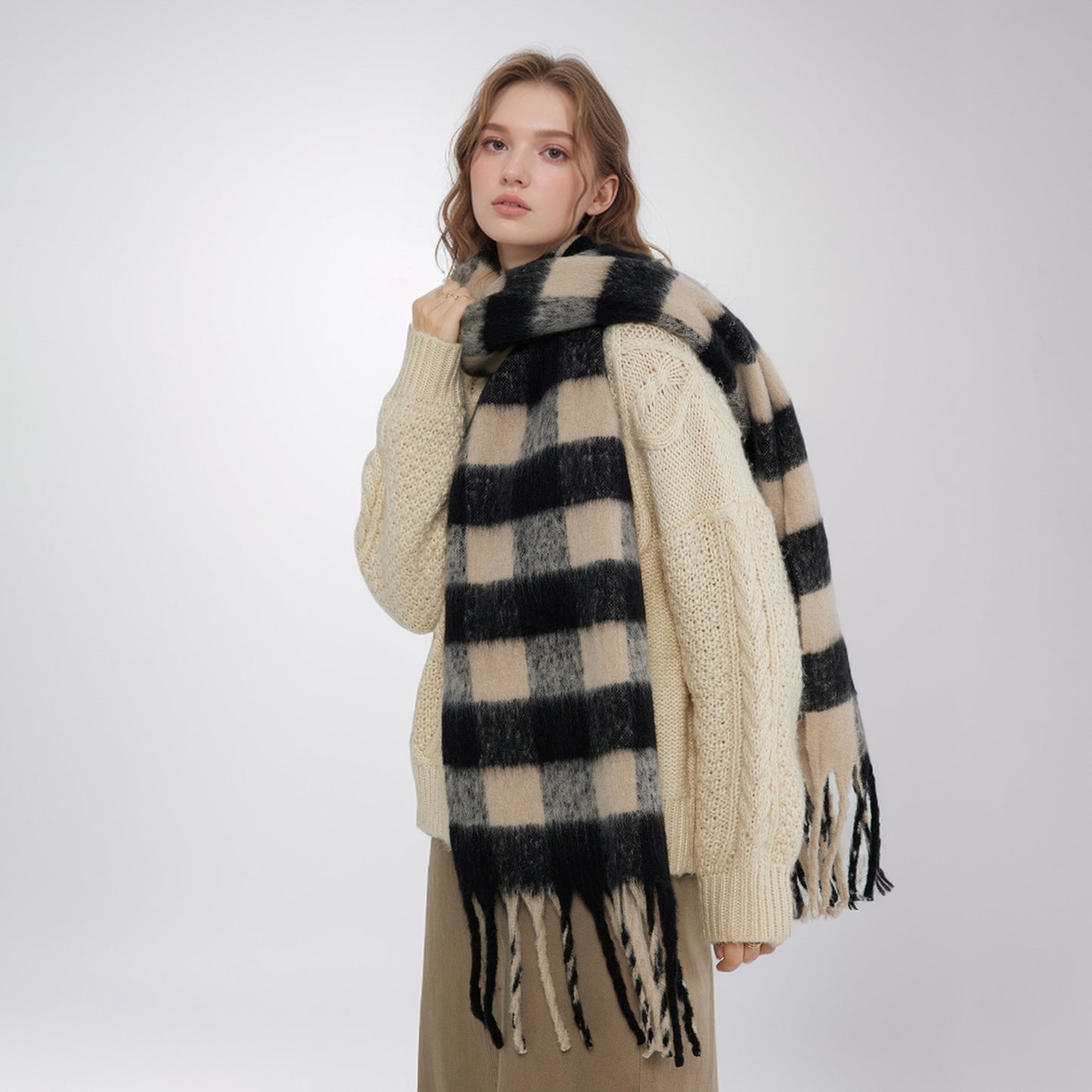 Checkerboard Plaid Scarf
