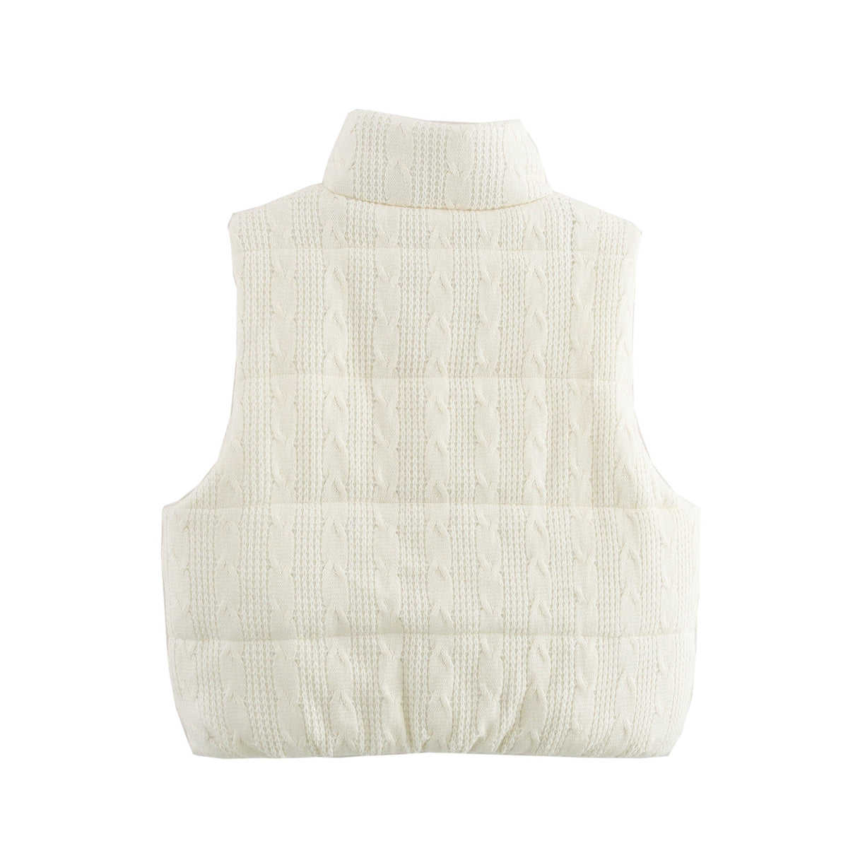 Cable Knit Ivory Vest