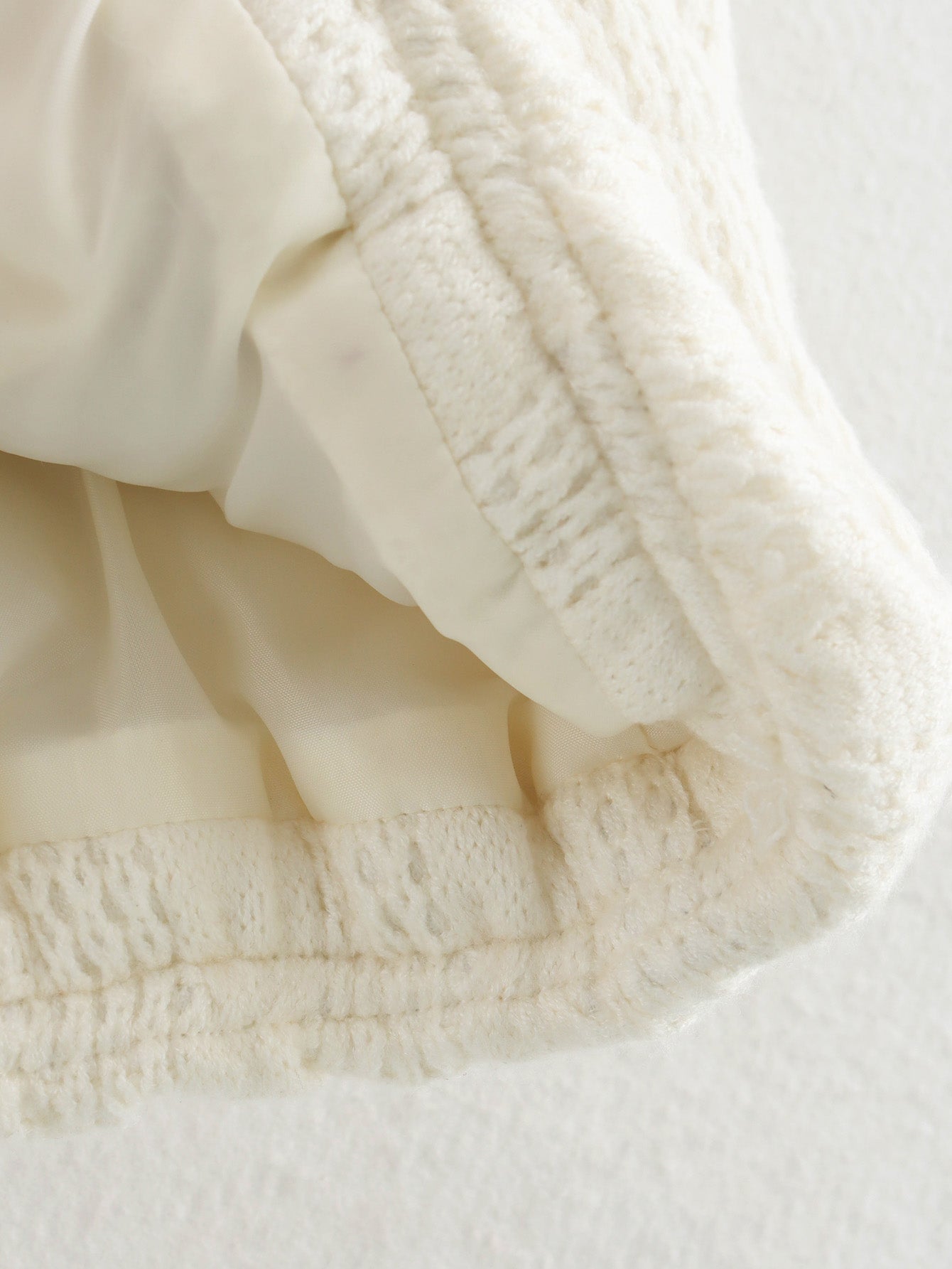 Cable Knit Ivory Vest