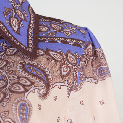 Printed Long Sleeve Elegant Two-Piece Set