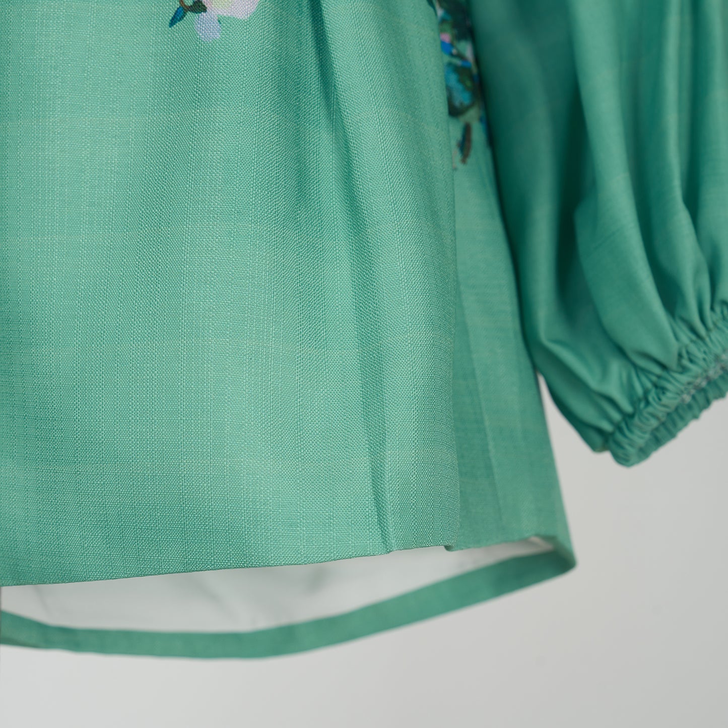 Standing Collar Shirt Elastic Waist Short Set