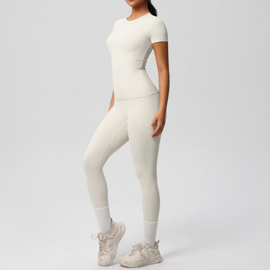 Short Sleeve Breathable Top & Pants Set