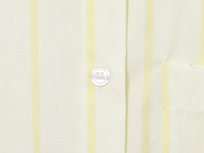Butter Yellow Striped Button-down Shirt