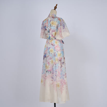 Lady Elegant Short Sleeved Dress