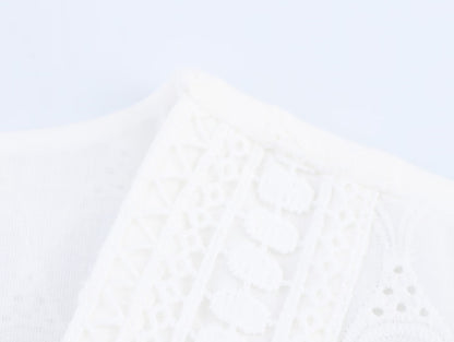 Cotton Embroidery Tea Dress