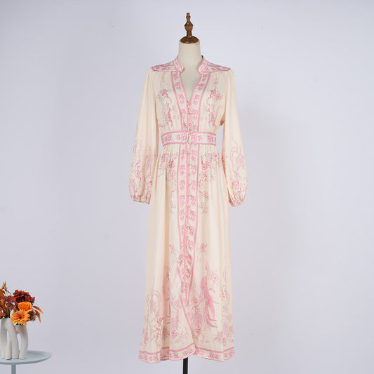 A Line Long Sleeved Dress