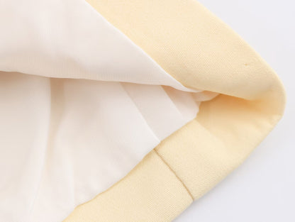 Soft Yellow Double Breasted Blazer