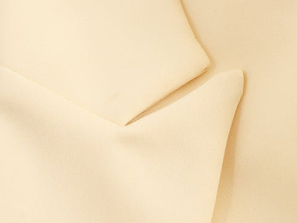 Soft Yellow Double Breasted Blazer