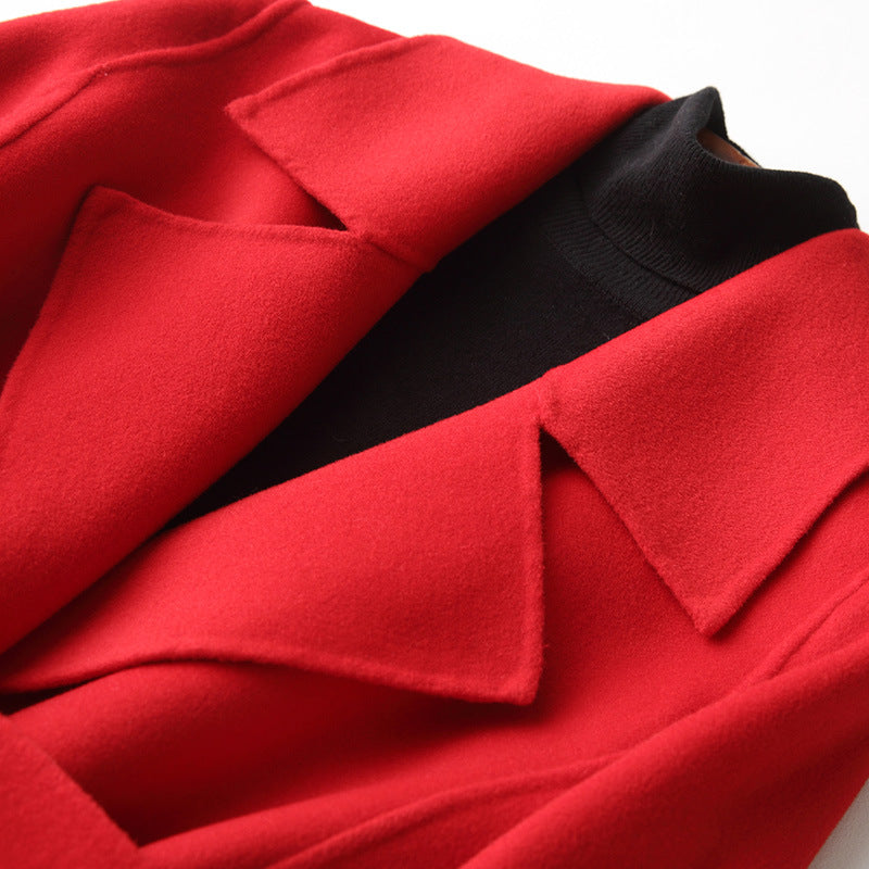 Double-Faced Woolen Overcoat