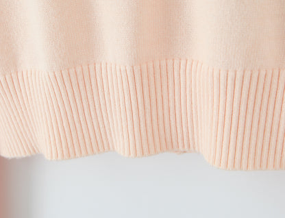 Soft Pink Floral Embroidered Cardigan