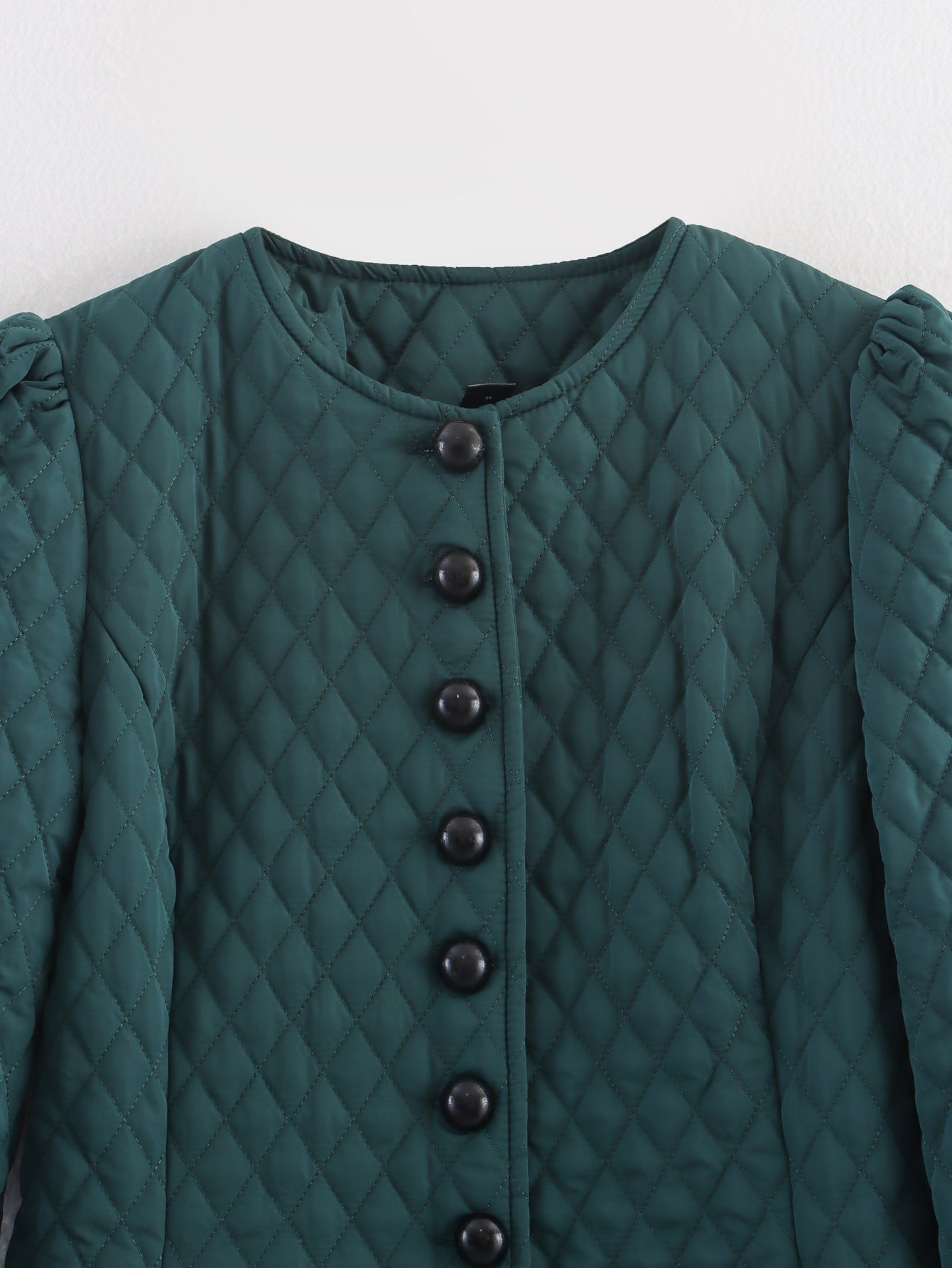Winter Diamond Quilted Coat Dress