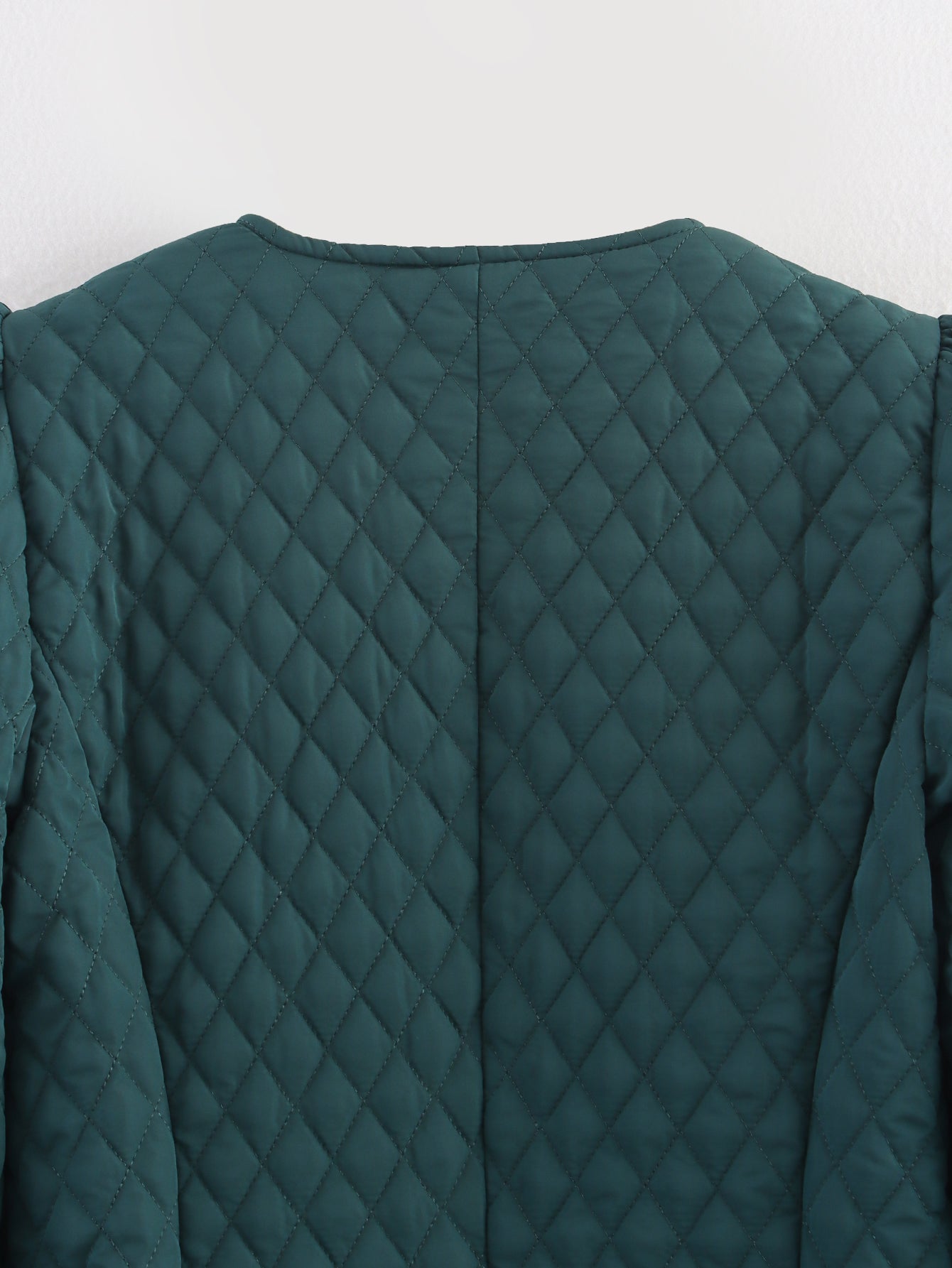 Winter Diamond Quilted Coat Dress