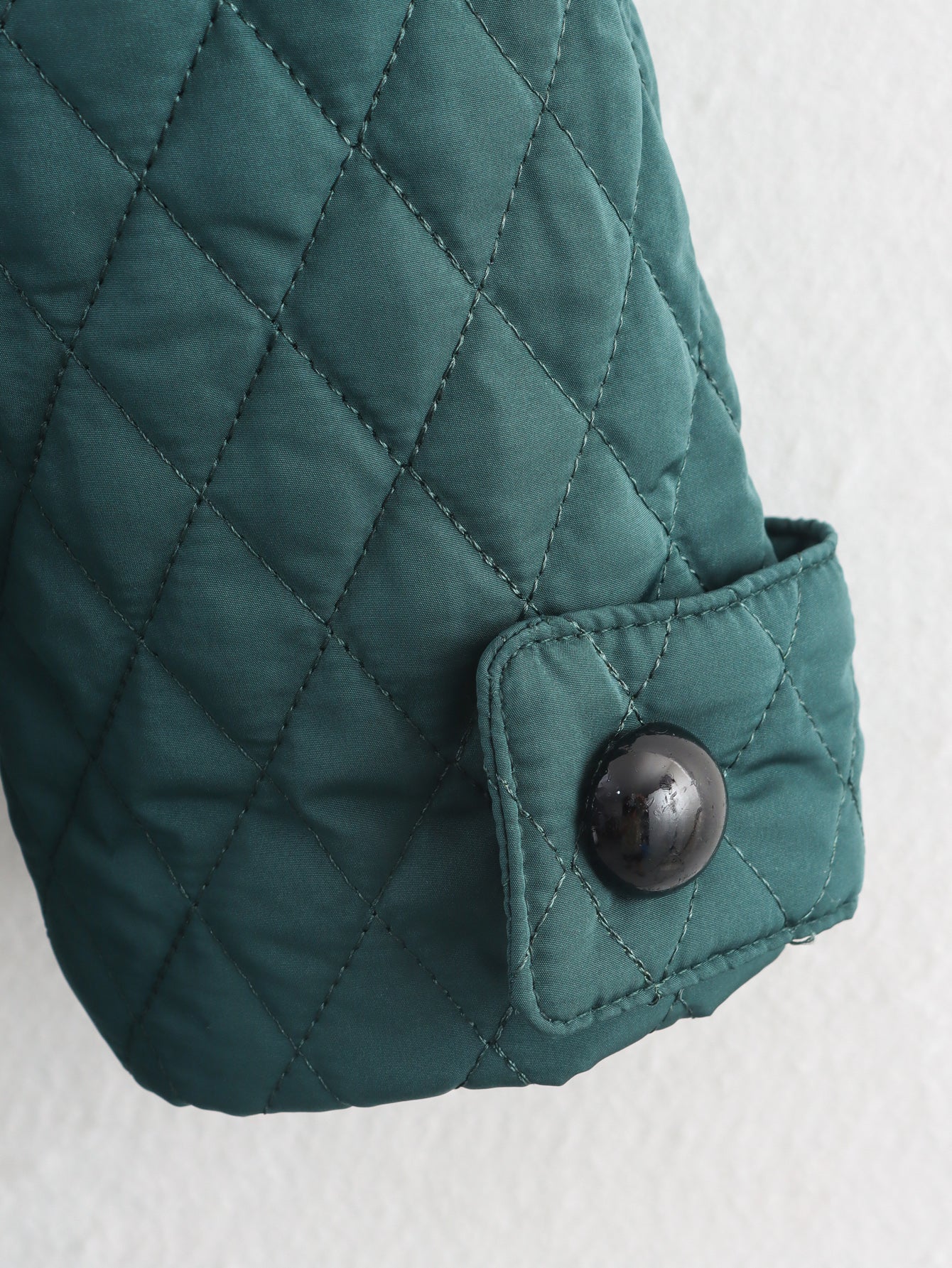 Winter Diamond Quilted Coat Dress