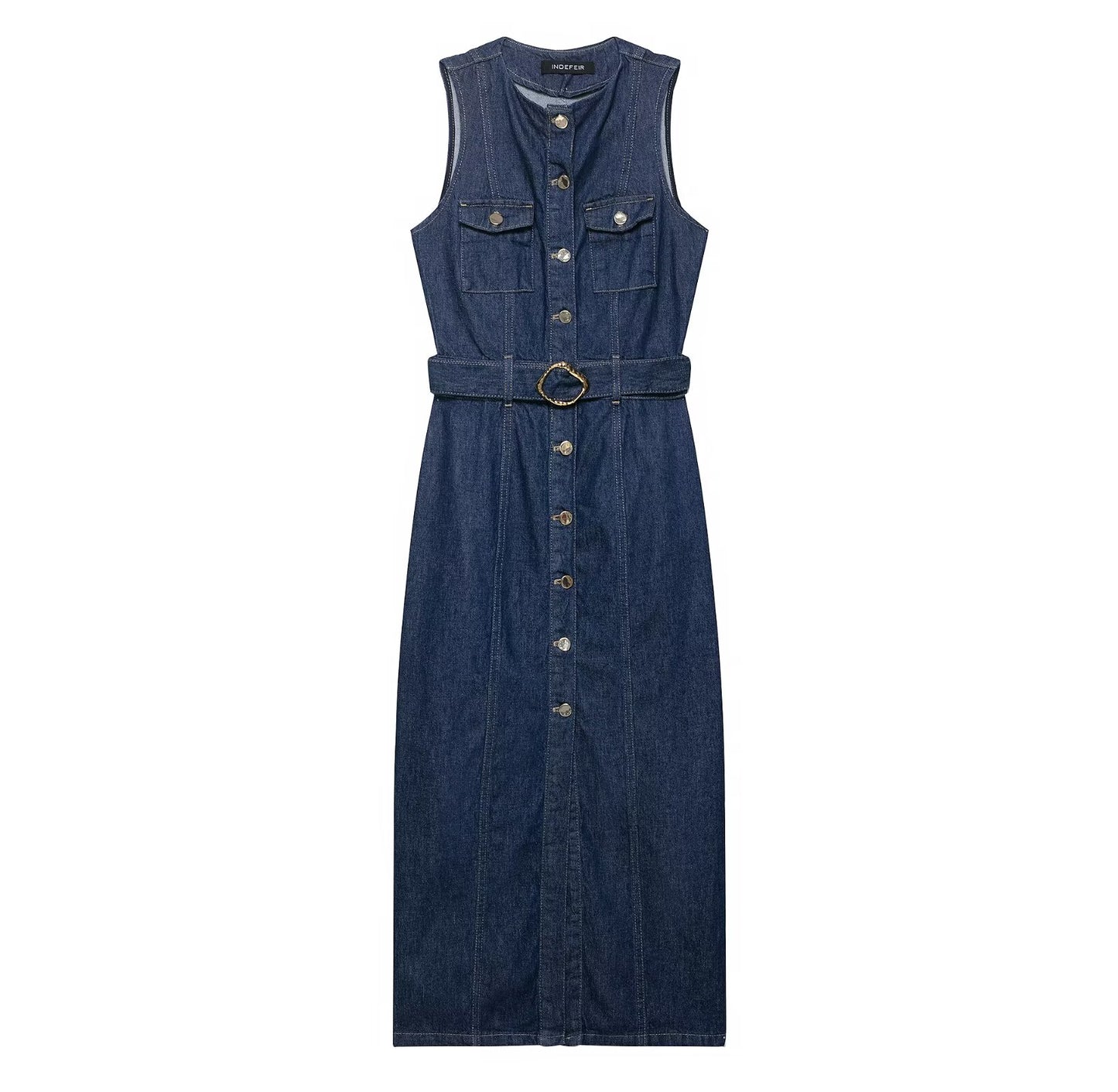 Denim Dress w/ Belt